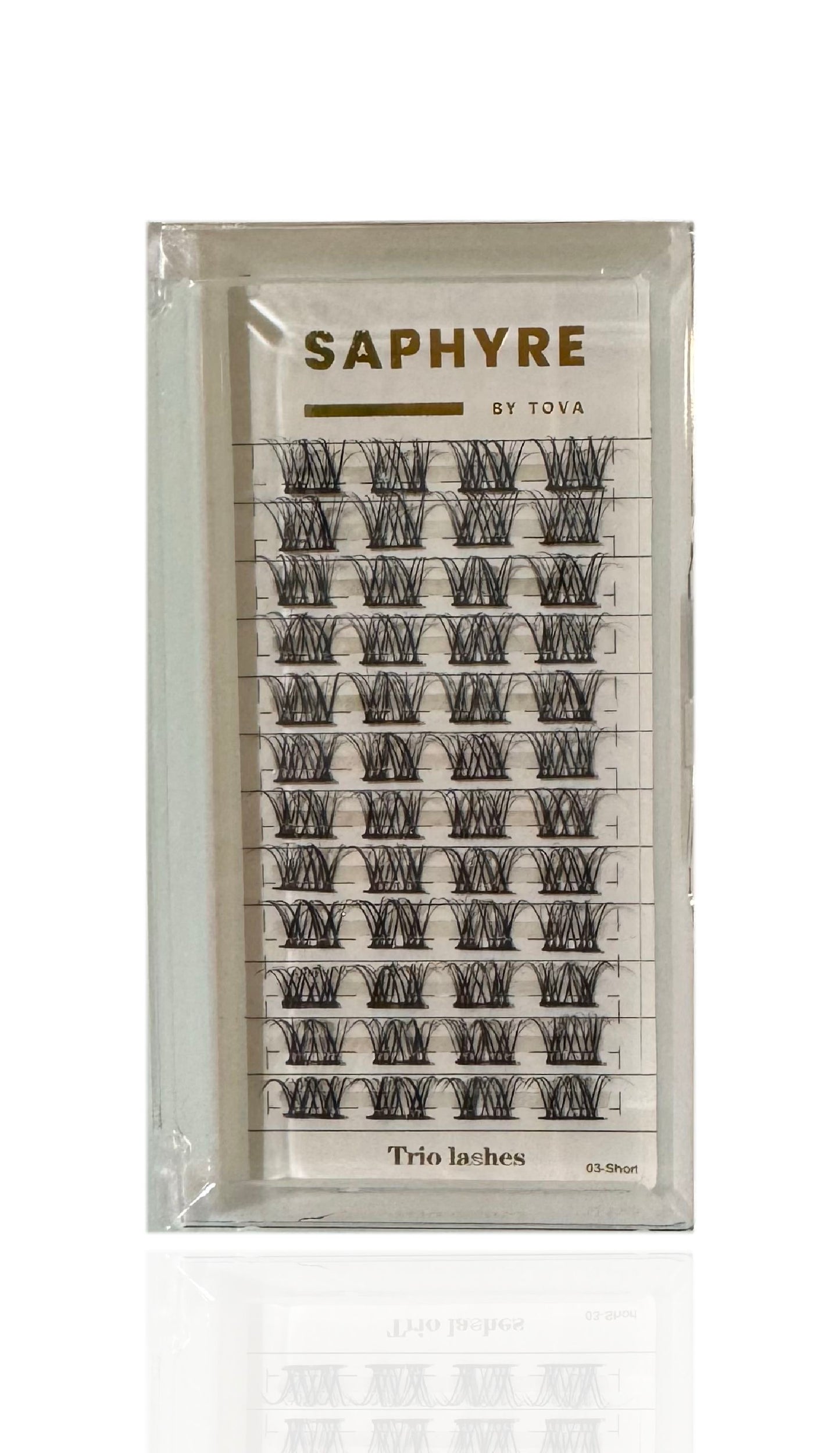 Saphyre by Tova Trio Cluster false lashes