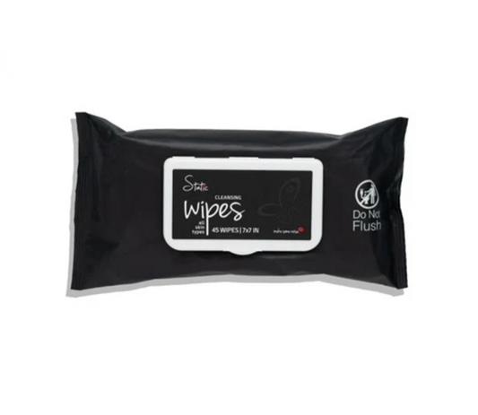 Static Makeup Cleansing Wipes 45 ct