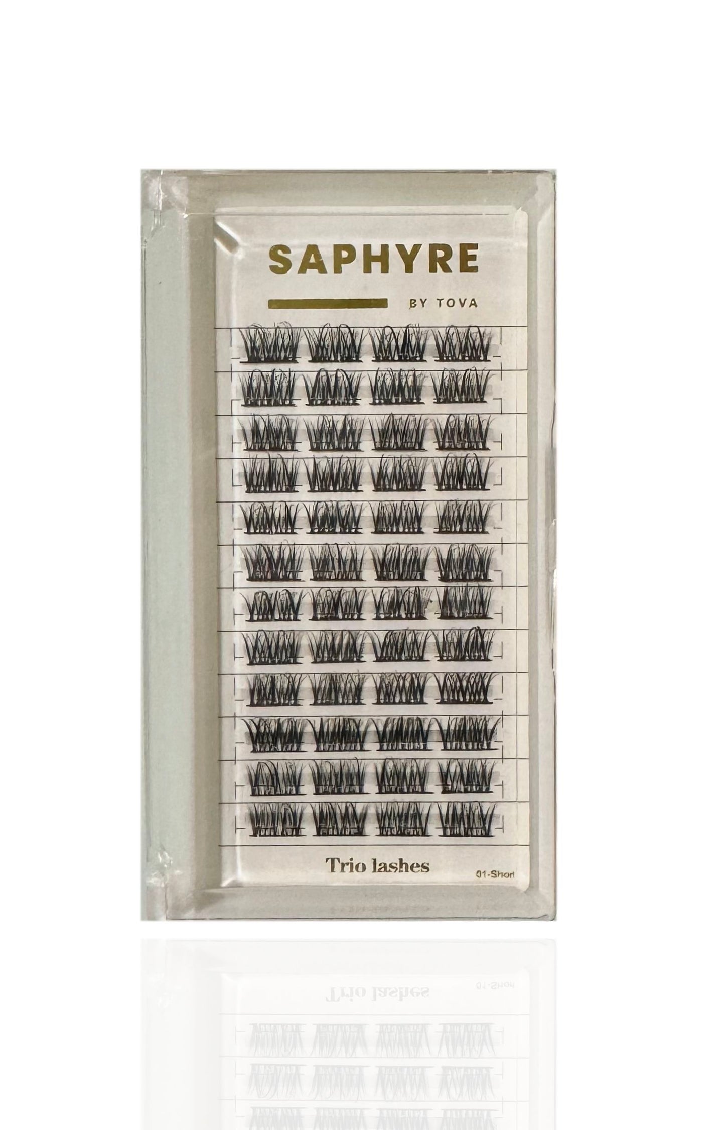 Saphyre by Tova Trio Cluster false lashes