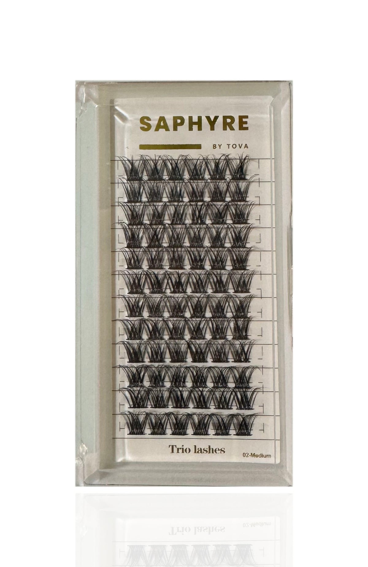Saphyre by Tova Trio Cluster false lashes (non pre-glued) KFP