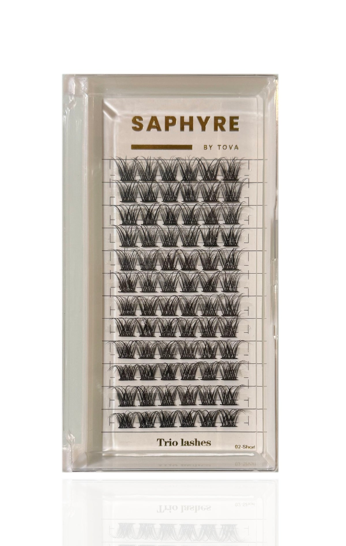 Saphyre by Tova Trio Cluster false lashes (non pre-glued) KFP