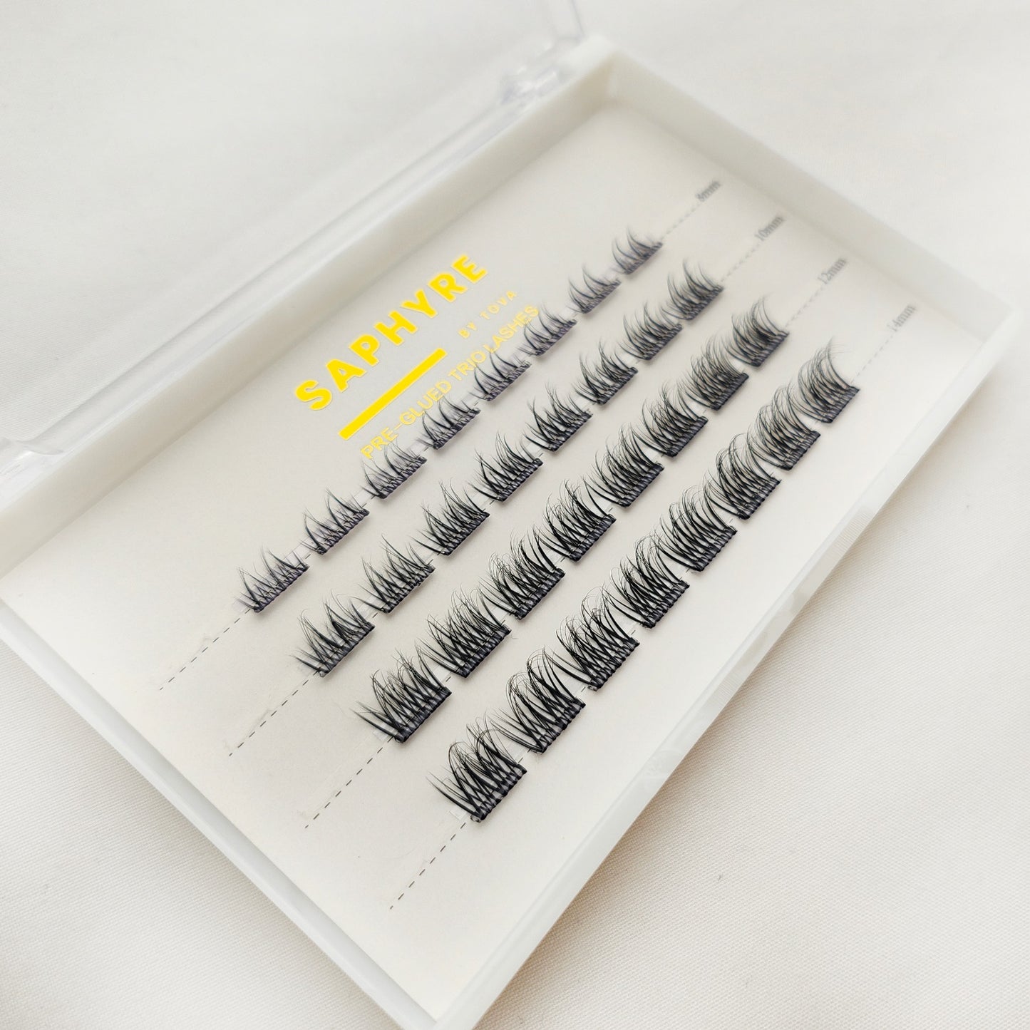 Saphyre by Tova Pre-glued Trio Lashes