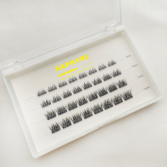Saphyre by Tova Pre-glued Trio Lashes
