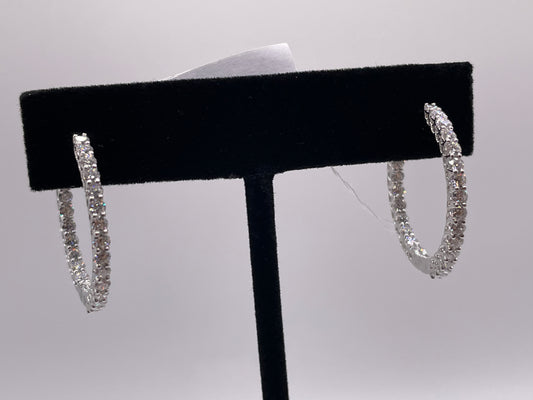 Lab grown Diamond hoops (for more sizes e-mail tovanussbaum1@gmail.com)